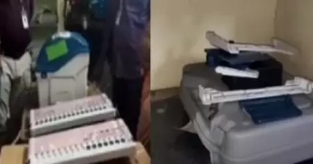 മദ്യപിച്ച് എത്തിയ വോട്ടര്‍ വോട്ടിംഗ് മെഷിന്‍ അരിവാള്‍ കൊണ്ട് വെട്ടിമുറിച്ചു; തമിഴ്‌നാട്ടില്‍ നാടകീയ സംഭവങ്ങള്‍