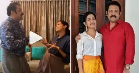 പെര്‍ഫെക്ട് ഒ കെ, മച്ചാന് അത് പോരെ അളിയാ; പാട്ടിന് ചുവടുവെച്ച് കൃഷ്ണകുമാറും മകള്‍ ദിയയും