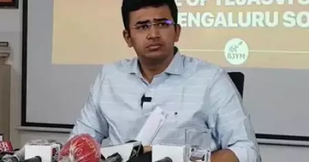 മുസ്‌ലിം ജീവനക്കാരെ പുറത്താക്കിയതിനെക്കുറിച്ചുള്ള ചോദ്യങ്ങള്‍ക്ക് ഉത്തരം പറയാതെ തേജസ്വി സൂര്യ