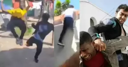 പിള്ളേരെ സമ്മതിക്കണം; സൂര്യയുടെ അയന്‍ സിനിമയിലെ ആക്ഷന്‍ രംഗം റീക്രീയേറ്റ് ചെയ്ത് തിരുവനന്തപുരത്തെ 'കുട്ടി' ഫാന്‍സ്; വീഡിയോ