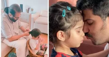 എന്റെ ഏറ്റവും വലിയ സന്തോഷം; ഫാദേഴ്‌സ് ഡേയില്‍ മമ്മൂട്ടി കൊച്ചുമകളുടെ മുടികെട്ടുന്ന ചിത്രം പങ്കുവെച്ച് ദുല്‍ഖര്‍