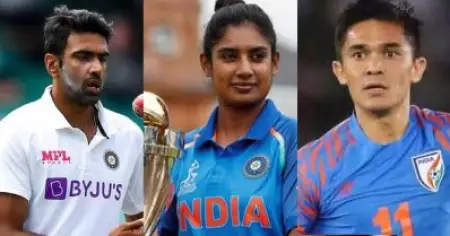 മിതാലിയ്ക്കും അശ്വിനും ഛേത്രിയ്ക്കും ഖേല്‍രത്‌ന ശുപാര്‍ശ