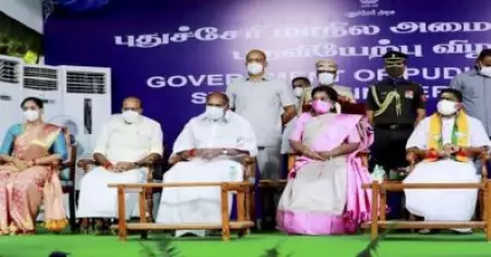 ഒടുവില്‍ വെടിനിര്‍ത്തല്‍; തര്‍ക്കത്തിനൊടുവില്‍ പുതുച്ചേരിയില്‍  മന്ത്രിസഭയായി; 40 വര്‍ഷത്തിനിടെ ആദ്യ വനിതാ മന്ത്രിയും