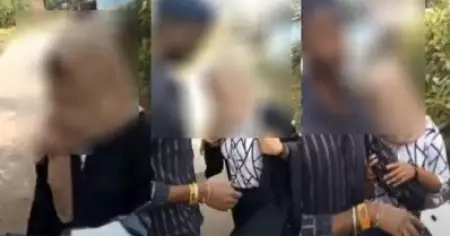 ഹിന്ദു യുവാവിന്റെ കൂടെ സ്‌കൂട്ടറില്‍ സഞ്ചരിച്ചു; വഴിയില്‍ തടഞ്ഞുനിര്‍ത്തി യുവതിയുടെ ബുര്‍ഖ അഴിപ്പിച്ചു
