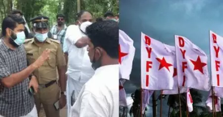 സുധാകരന്റെ വരവോടുകൂടി, ആര്‍.എസ്.എസിനെപ്പോലെ അസഹിഷ്ണുതയുടെ കേന്ദ്രമായി കോണ്‍ഗ്രസ് മാറി; സിനിമാ ചിത്രീകരണം തടഞ്ഞതിനെതിരെ ഡി.വൈ.എഫ്.ഐ