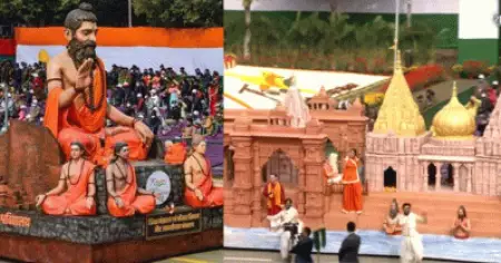 പശുവും കാശിക്ഷേത്രവും, സ്ഥിരം ഫോര്‍മുലയുമായി ഉത്തര്‍പ്രദേശ്; ഹനുമാനെ അവതരിപ്പിച്ച് കര്‍ണാടക; കേന്ദ്രം അംഗീകരിച്ച 'നിലവാരമുള്ള' ടാബ്ലോകളുമായി സംസ്ഥാനങ്ങളുടെ പരേഡ്