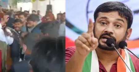 തെരഞ്ഞെടുപ്പ് പ്രചാരണത്തിനിടെ കനയ്യക്ക് നേരെ ആക്രമണം; ആസിഡ് ഒഴിച്ചെന്ന് കോണ്‍ഗ്രസ് പ്രവര്‍ത്തകര്‍