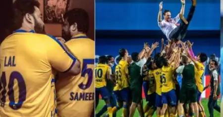 ബ്ലാസ്റ്റേഴ്‌സിന്റെ പത്താം നമ്പര്‍ ജേഴ്‌സിയില്‍ ലാലേട്ടന്‍; ആവേശത്തില്‍ മഞ്ഞപ്പട