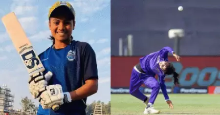 നിലംതൊട്ട് വില്ലുപോലെ വളഞ്ഞ് മായ; ട്വിറ്ററില്‍ തരംഗമായി വനിതാ 'ഐ.പി.എല്ലില്‍' സൂപ്പര്‍ താരത്തിന്റെ ബൗളിംഗ്