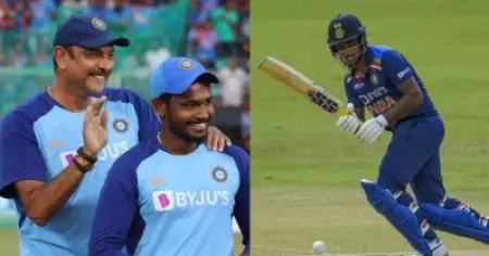മറ്റേത് താരത്തേക്കാളും ഭീഷണിയുയര്‍ത്താന്‍ അവന്‍ ഇന്ത്യയ്‌ക്കൊപ്പം വേണം; ലോകകപ്പ് ടീമില്‍ സഞ്ജുവിനായി വാദിച്ച് രവിശാസ്ത്രി
