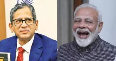 നീതി തേടിയുള്ള യാത്ര എത്ര പ്രധാനമാണോ, നീതി ലഭിക്കലും അതുപോലെ പ്രധാനം; ചീഫ് ജസ്റ്റിസ് എന്‍.വി. രമണയുള്ള വേദിയില്‍ നരേന്ദ്ര മോദി