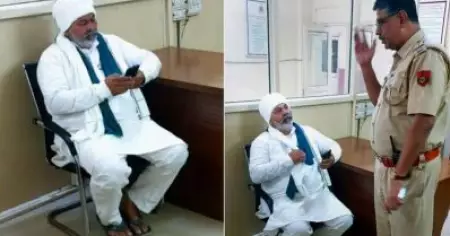 രാകേഷ് ടികായത്തിനെ തടഞ്ഞ് പൊലീസ്