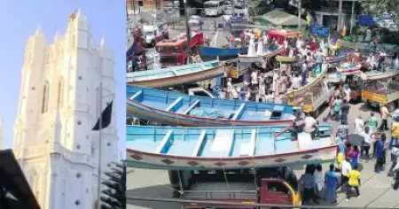 പള്ളികളില്‍ കരിങ്കൊടി ഉയര്‍ത്തി; തീരദേശ പ്രശ്ന പരിഹാരം ആവശ്യപ്പെട്ട് ലത്തീന്‍ അതിരൂപതയുടെ നേതൃത്വത്തില്‍ മത്സ്യത്തൊഴിലാളികള്‍ കരിദിനം ആചരിക്കുന്നു