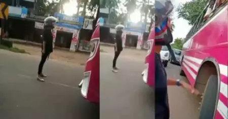 മരണയോട്ടം നടത്തിയ ബസ് യുവതി തടഞ്ഞ സംഭവം; ജീവനക്കാര്‍ക്ക് കാരണം കാണിക്കല്‍ നോട്ടീസ്