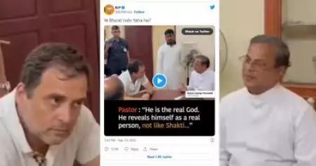 'ഹിന്ദു ദേവതയെ അപമാനിച്ചു'; പാസ്റ്റര്‍മാരുമായുള്ള രാഹുല്‍ ഗാന്ധിയുടെ സംഭാഷണം വിവാദമാക്കി ബി.ജെ.പി