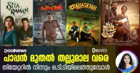 പാപ്പന്‍ മുതല്‍ തല്ലുമാല വരെ, തിയേറ്ററില്‍ നിന്നും ഒ.ടി.ടിയിലെത്തുമ്പോള്‍ ഉയരുന്ന ചര്‍ച്ചകള്‍ |D Movies