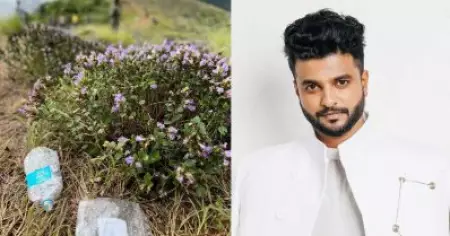 സന്ദര്‍ശകര്‍ ദുരന്തത്തിലേക്കാണ് വഴിവെക്കുന്നത്; നീലക്കുറിഞ്ഞിക്ക് ചുറ്റും പ്ലാസ്റ്റിക്ക്; ചിത്രങ്ങളുമായി നീരജ് മാധവ്