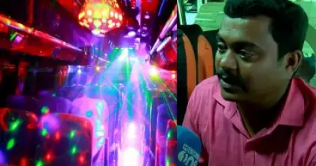 കറങ്ങുന്ന ലൈറ്റും സൗണ്ടും സ്മോക്കുമൊക്കെ എല്ലാവര്‍ക്കും വേണം; ഇതില്ലാത്തവ ഷെഡിലാകും, ചിലര്‍ നിയമം പാലിക്കാന്‍
 തയ്യാറാകുന്നില്ല; ടൂറിസ്റ്റ് ബസ് അസോസിയേഷന്‍ നേതാവ് പറയുന്നു