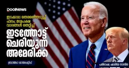 ഇടക്കാല തെരഞ്ഞെടുപ്പ് ഫലം; മധ്യപക്ഷ വാദങ്ങള്‍ തെറ്റിച്ച് ഇടത്തോട്ട് ചെരിയുന്ന അമേരിക്ക