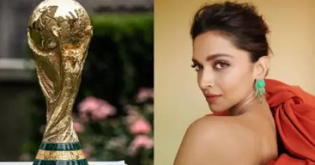 വിവാദങ്ങള്‍ക്കിടയില്‍ ലോകകപ്പ് വേദിയിലേക്ക് ദീപിക  പദുകോണിന്റെ മാസ് എന്‍ട്രി