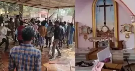 'മതപരിവര്‍ത്തനവും അനധികൃത പള്ളി നിര്‍മാണവും' ആരോപിച്ച് ചര്‍ച്ച് തകര്‍ത്തു; തടയാനെത്തിയെ ഉദ്യോഗസ്ഥന് നേരെയും ആക്രമണം