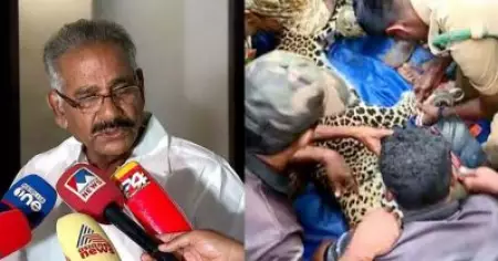 'ചിലര്‍ ഫോട്ടോ എടുത്ത് പുലിയെ പ്രകോപിപ്പിച്ചു' കോഴിക്കൂട്ടില്‍ കുടുങ്ങിയ പുലി ചത്ത സംഭവത്തില്‍ വിമര്‍ശനവുമായി വനം മന്ത്രി