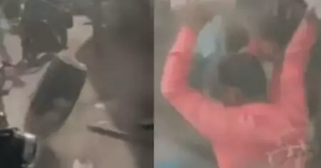 ജയ്ശ്രീറാം വിളിച്ച് മസ്ജിദ് തകര്‍ത്ത് ഹിന്ദുത്വവാദികള്‍; ആക്രമണം പൊലീസ് നോക്കിനില്‍ക്കെ