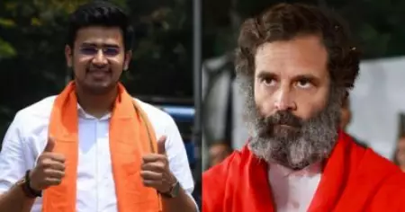 രാഹുല്‍ ഗാന്ധിയുടെ തൊഴിലില്ലായ്മയാണ് കോണ്‍ഗ്രസ് കാണുന്ന 'രാജ്യത്തെ തൊഴിലില്ലായ്മ' : തേജസ്വി സൂര്യ