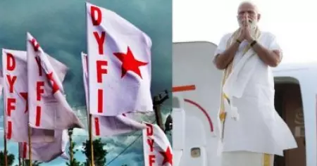 അവസാനം തമിഴ് സിനിമയില്‍ വേഷം മാറി വരുന്ന വടി വേലുവിന്റെ കഥാപാത്രം പോലെ സംഘികളുടെ കാവി കളസം പുറത്തായി: ഡി.വൈ.എഫ്.ഐ