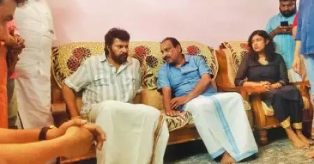 ഡോ. വന്ദന ദാസിന്റെ മാതാപിതാക്കളെ ആശ്വസിപ്പിച്ച് മമ്മൂട്ടി