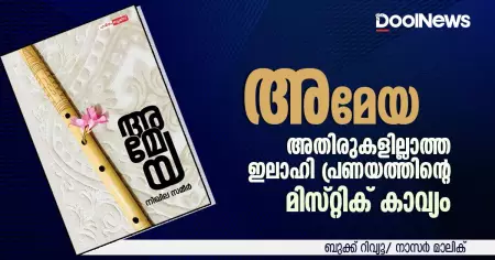 അമേയ; 'അതിരുകളില്ലാത്ത ഇലാഹി പ്രണയത്തിന്റെ മിസ്റ്റിക് കാവ്യം'