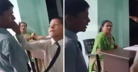 യു.പിയില്‍ മുസ്‌ലിം ബാലനോട് അധ്യാപകയുടെ വിദ്വേഷം; എണീറ്റ് നിര്‍ത്തിച്ച് സഹപാഠികളെക്കൊണ്ട് മുഖത്ത് അടിപ്പിക്കുന്നു; വീഡിയോ