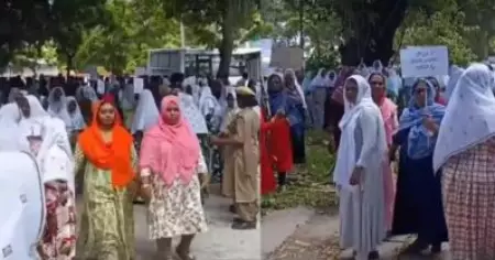 പുതിയ മദ്യനയം നടപ്പാക്കാന്‍ അനുവദിക്കില്ല; തെരുവിലിറങ്ങി ലക്ഷദ്വീപ് ജനത