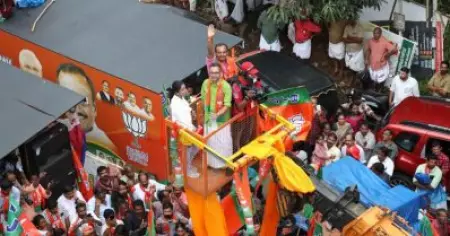 ദയനീയമായി ബി.ജെ.പി; രണ്ട് മുന്നണിക്കൊപ്പം സ്ഥാനം നല്‍കിയ മാധ്യമ നിലപാട് പുതുപ്പള്ളി തള്ളി