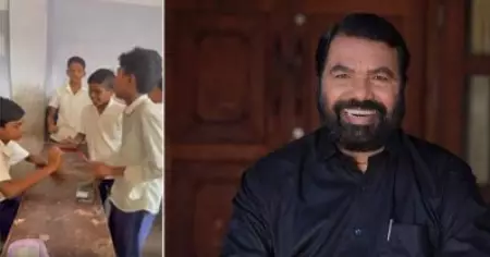 ഇടവേളയിൽ ഡെസ്കിൽ കൊട്ടിപ്പാടി സ്കൂൾ വിദ്യാർത്ഥികൾ; ഏറ്റെടുത്ത് മന്ത്രിയും 'പഴയകാല വിദ്യാർത്ഥികളും'