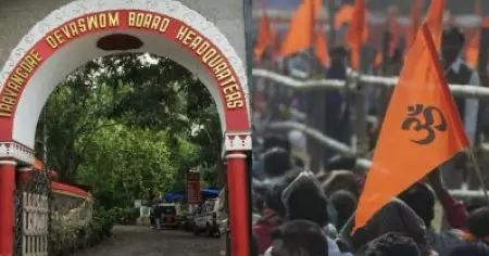 ആര്‍.എസ്.എസ് പരിശീലത്തിനൊപ്പം ഒറ്റ നിറത്തിലുള്ള കൊടികളും നാമജപഘോഷവും ക്ഷേത്രങ്ങളില്‍ നിരോധിച്ചു