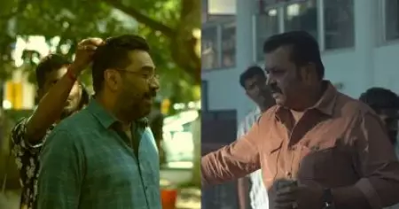 പറയാമോ നീ, എന്നാണ് സംഗമം; പാട്ട് പാടി ബിജു മേനോന്‍; 'ഗരുഡന്‍' ലൊക്കേഷന്‍ വീഡിയോ