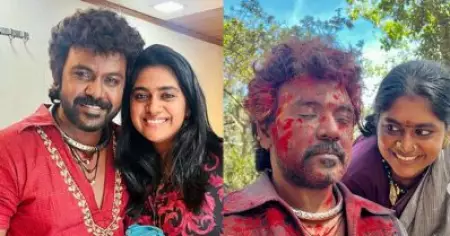 സീസറിനരികിൽ ചിരിയുമായി മലയരസി, ചിത്രം പങ്കുവെച്ച് നിമിഷ