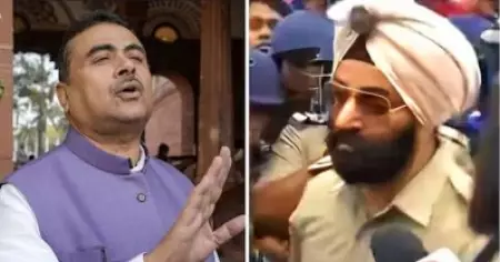 പൊലീസ് ഉദ്യോഗസ്ഥനെ ഖലിസ്താനിയെന്ന് വിളിച്ചു; സുവേന്ദു അധികാരിക്കെതിരെ ബംഗാള്‍ പൊലീസ്