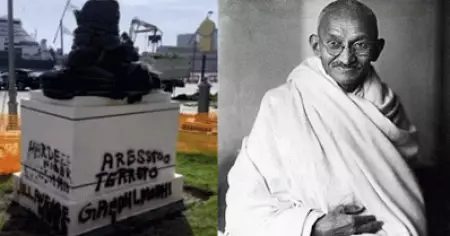 ഇറ്റലിയില്‍ ഗാന്ധിയുടെ പ്രതിമ തകര്‍ത്ത് ഖാലിസ്ഥാന്‍ വാദികള്‍; തകര്‍ത്തത് മോദി അനാച്ഛാദനം ചെയ്യാനിരുന്ന പ്രതിമ