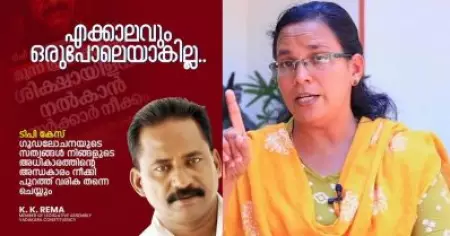 ടി.പി. കേസിലെ പ്രതികള്‍ക്ക് ശിക്ഷ ഇളവ് നല്‍കുന്നതിലൂടെ സി.പി.ഐ.എം ജനങ്ങളെ വെല്ലുവിളിക്കുന്നു: കെ.കെ. രമ
