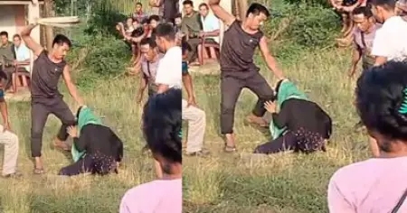 വിവാഹേതര ബന്ധം ആരോപിച്ച് മേഘാലയയില്‍ യുവതിക്ക് ആള്‍ക്കൂട്ട മര്‍ദനം