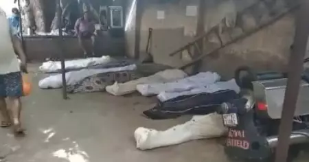 ഉഷ്ണതരംഗ മരണങ്ങള്‍; യു.പിയിലെ മോര്‍ച്ചറിയില്‍ മൃതദേഹങ്ങള്‍ സൂക്ഷിക്കാന്‍ സ്ഥലമില്ല; വരാന്തകളില്‍ തള്ളി; വീഡിയോ