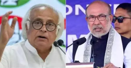 സ്വയം അഭിഷേകം ചെയ്യപ്പെട്ട നോണ്‍-ബയോളജിക്കല്‍ പ്രധാനമന്ത്രിയെ ബിരേന്‍ സിങ് മണിപ്പൂരിലേക്ക് ക്ഷണിച്ചോ?: ജയറാം രമേശ്