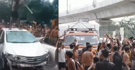 പൊലീസ് അവരുടെ അധികാരത്തിന്റെ ദണ്ഡ് കൻവാർ തീർത്ഥാടകർക്ക് കൈമാറിയിരിക്കുന്നു; യാത്രക്കിടെയുള്ള അക്രമസംഭവങ്ങളിൽ വ്യാപക പ്രതിഷേധം