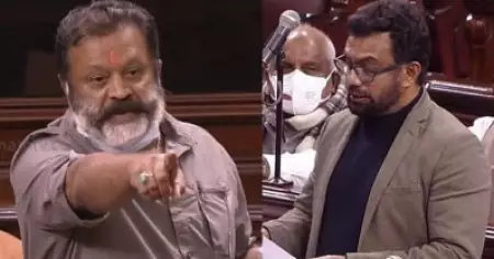 സുരേഷ് ഗോപിയെ ധനമന്ത്രി അപമാനിച്ചു, ബജറ്റില്‍ ഒന്നും നല്‍കിയില്ലെന്ന് ബ്രിട്ടാസ്; ബജറ്റ് ഇനിയുമുണ്ടല്ലോ എന്ന് സുരേഷ്‌ ഗോപി