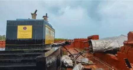 മോദി ഉദ്ഘാടനം ചെയ്ത ശിവജി പ്രതിമ തകര്‍ന്ന സംഭവം; കണ്‍സള്‍ട്ടന്റിന് പിന്നാലെ ശില്‍പിയും അറസ്റ്റില്‍