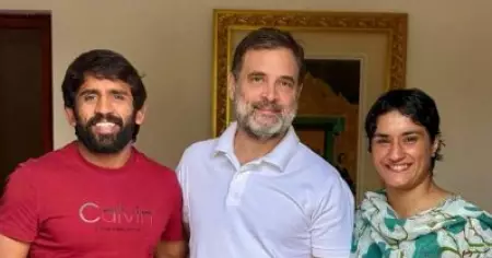 വിനേഷ് ഫോഗട്ടും ബജ്‌റംഗ് പൂനിയയും കോണ്‍ഗ്രസില്‍; ഹരിയാന തെരഞ്ഞെടുപ്പില്‍ സ്ഥാനാര്‍ത്ഥികളാകും