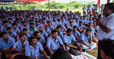 സാംസങ് തൊഴിലാളി പണിമുടക്ക്; 250 തൊഴിലാളികളെ പൊലീസ് അറസ്റ്റ് ചെയ്തു