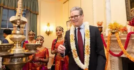 ബ്രിട്ടീഷ് പ്രധാനമന്ത്രിയുടെ ദീപാവലി വിരുന്നില്‍ മാംസാഹാരമെന്ന് ആരോപണം; പ്രതിഷേധവുമായി ഹിന്ദുത്വ സംഘടനകള്‍